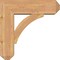 Ekena Millwork Thorton Craftsman Smooth Bracket w/ Offset Brace, Western Red Cedar, 7 1/2"W x 24"D x 24"H BKT0806X24X24THR04SWR - alternate 4